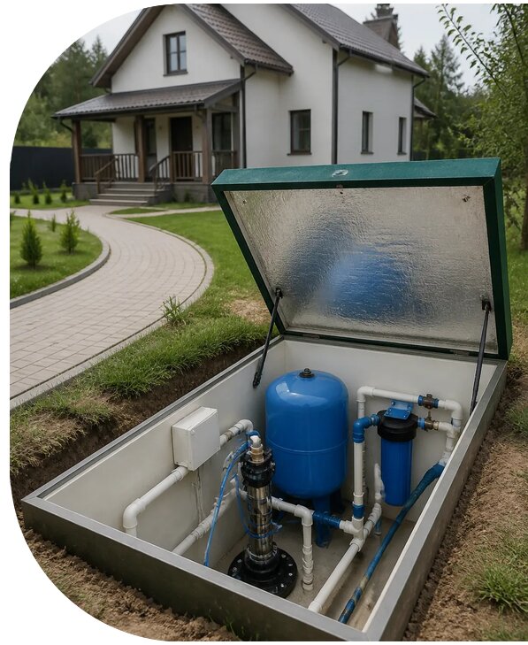 Автономное водоснабжение дома в Новороссийске от 153120 р. | АПаруса-Нвр